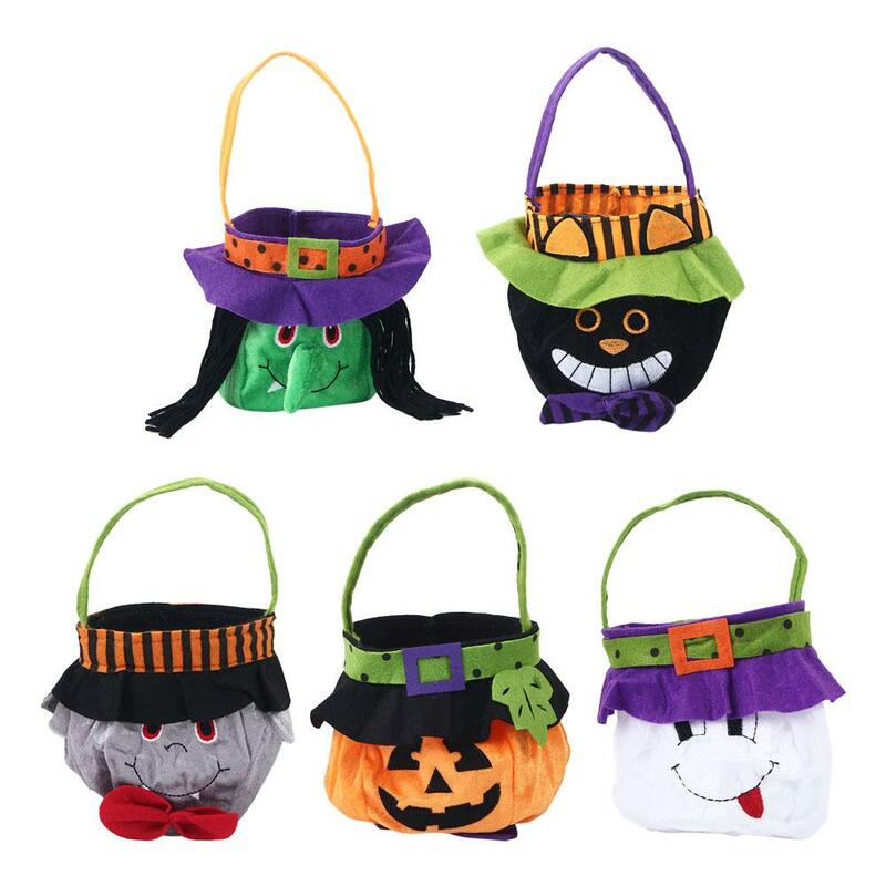 Party Hexe Süßes oder Saures Beute Tasche Halloween Süßigkeiten Tasche Einkaufstaschen Kürbis Handtasche