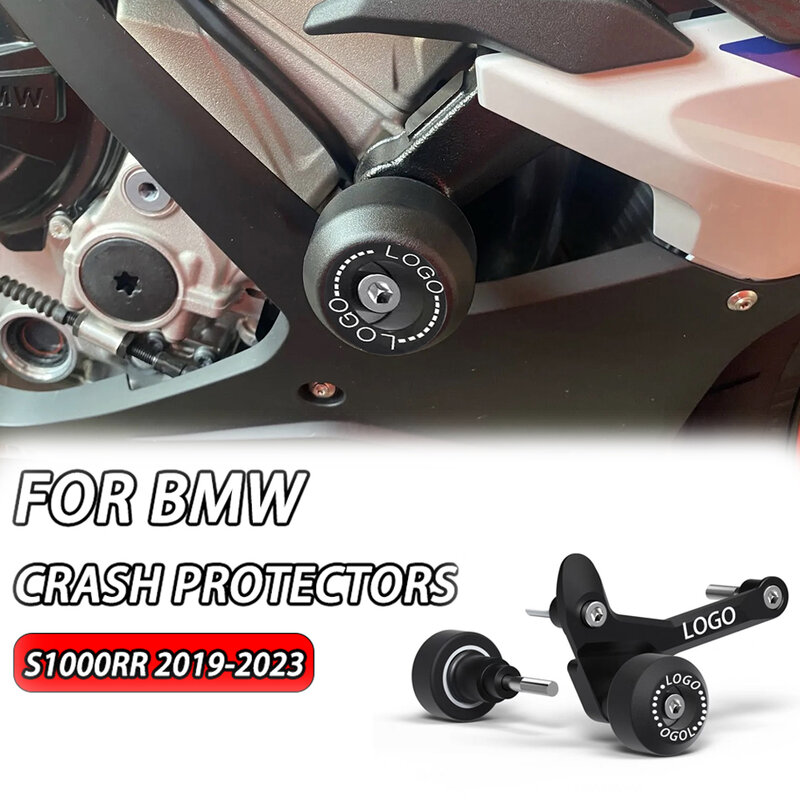 S1000RR 2023 Frame Slider aksesori sepeda motor perlindungan tabrakan untuk BMW S1000RR 2019 2020 2021 2022 2023 pelindung tabrakan