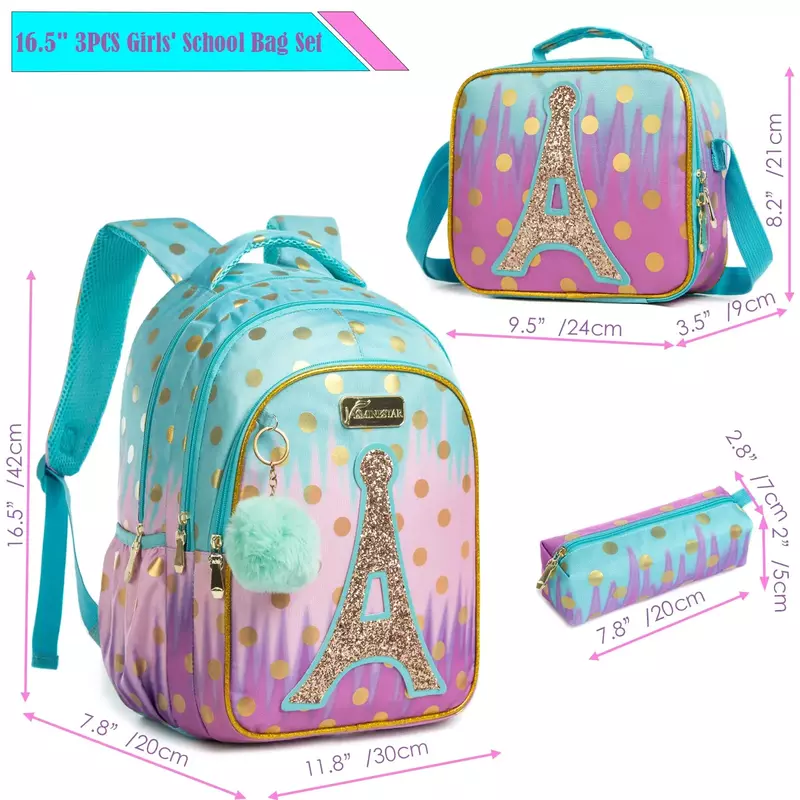Школьная сумка BIKAB, рюкзак для детей, рюкзаки для школы, школьные сумки для девочек-подростков с блестками, школьные сумки для девочек, школьные принадлежности