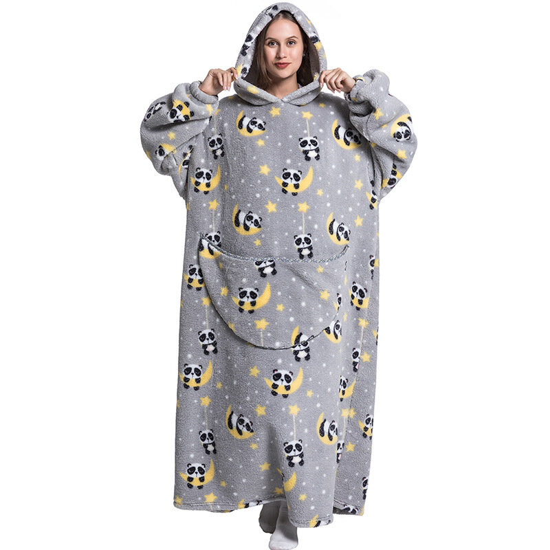 New Winter Pajamas, Blankets, Hoodies, Wearable Blankets, Sweatshirts, Oversized Warm Pullovers, Extra-Long Lazy Sweatshirts