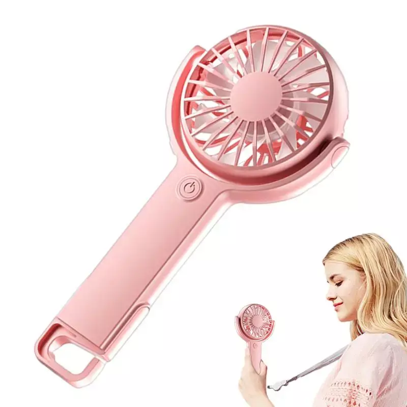 Przenośny ręczny wentylator 5-biegowy akumulator mały podręczny wiatrak cichy wentylator chłodzący dla dzieci dziewcząt kobiet na letnie koncerty
