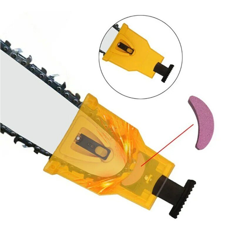 Портативная точилка для зубов цепной пилы, инструмент для быстрой установки цепной пилы/бензиновой пилы для направляющей цепи 14-20 дюймов