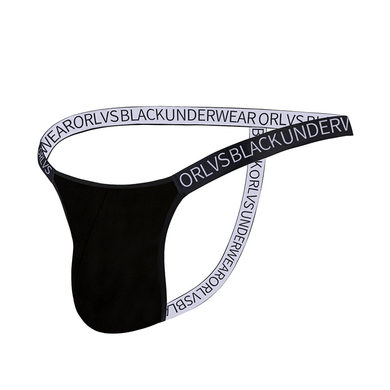 ORLVS Ẻo Lả Bikini Quần Jockstrap Nam Thông Gợi Cảm Người Đồng Tính Của Quần Lót Đùi Nam Modal Dương Vật Túi Thắt Lưng Thấp G-Dây Áo Lót