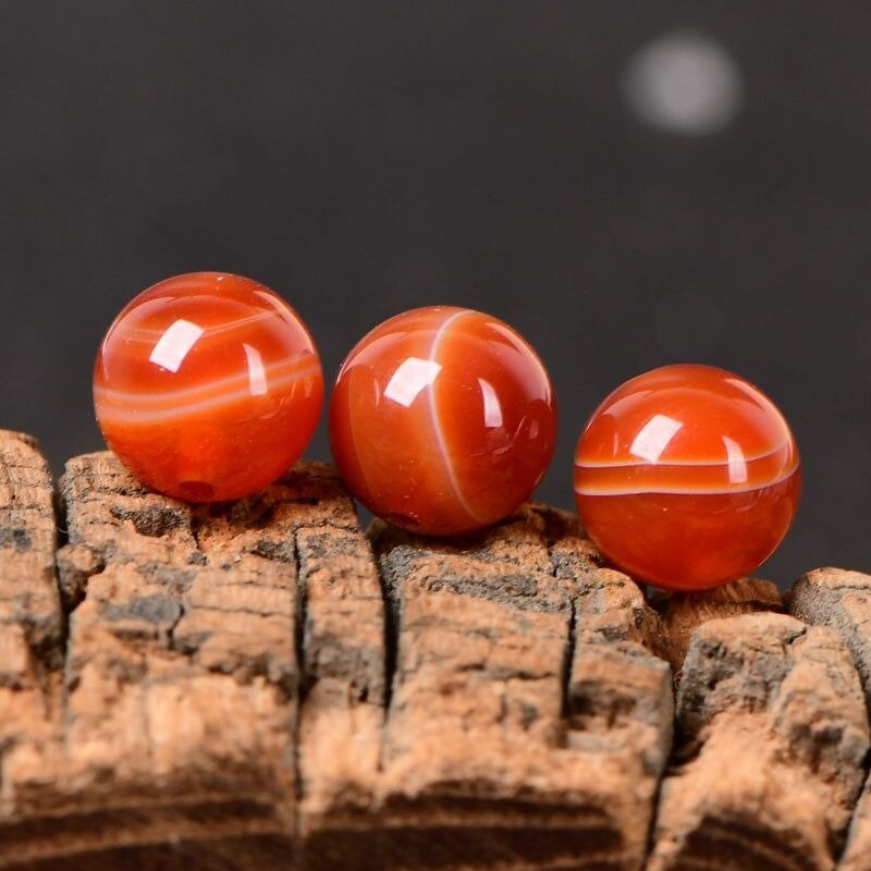 Red Stripe Ágata Semi Acabado Rodada Beads, DIY Handmade Jóias, Acessórios Soltos, Jade Marrow