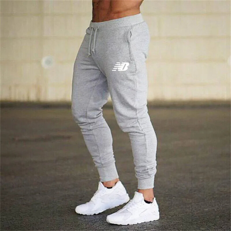 Men's lightweight comfortable running pants spring and summer fitness lightweight breathable lace-up elastic waist casual pants