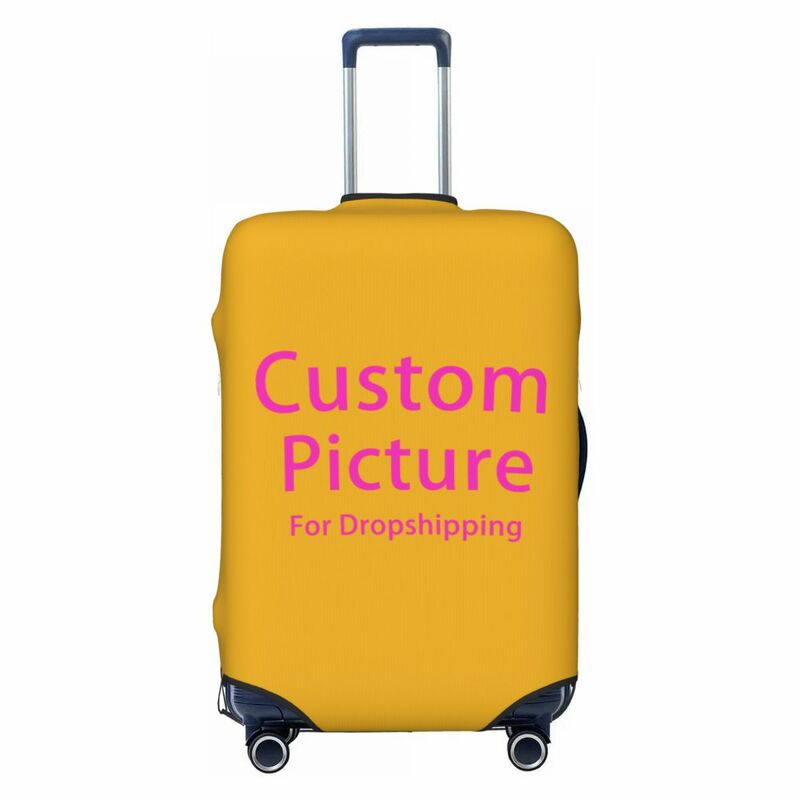 Custom Gepersonaliseerde Foto Logo Bagagehoes Schattig Op Maat Gemaakte Diy Print Koffer Beschermer Pak Voor 18-32 Inch