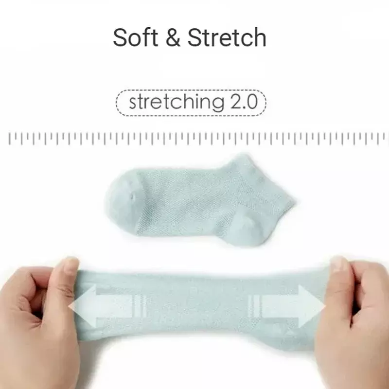 Calcetines tobilleros de malla para bebé, calcetín elástico suave y fino, transpirable, Color sólido, 3 pares