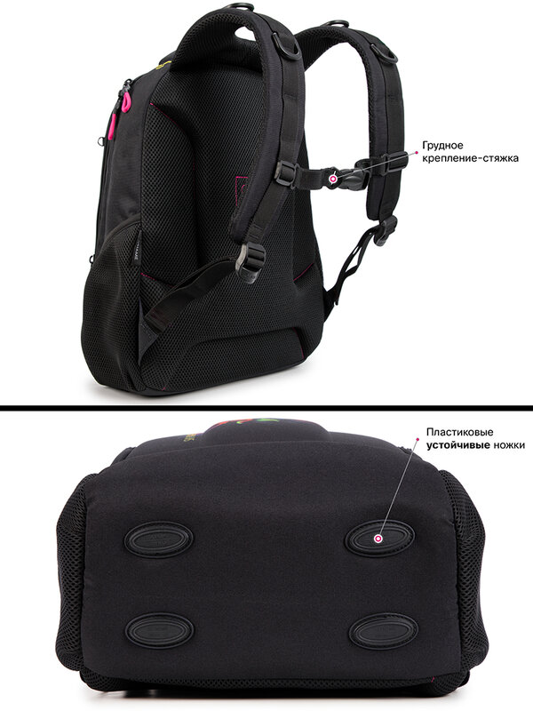Ортопедический школьный ранец для девочек, брендовый Детский рюкзак с 3D мультипликационным котом, детские сумки