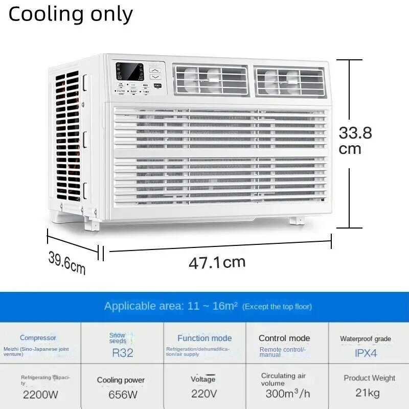 Condizionatore d'aria per finestre a frequenza variabile non è necessario installare il condizionatore d'aria per finestre integrato mobile