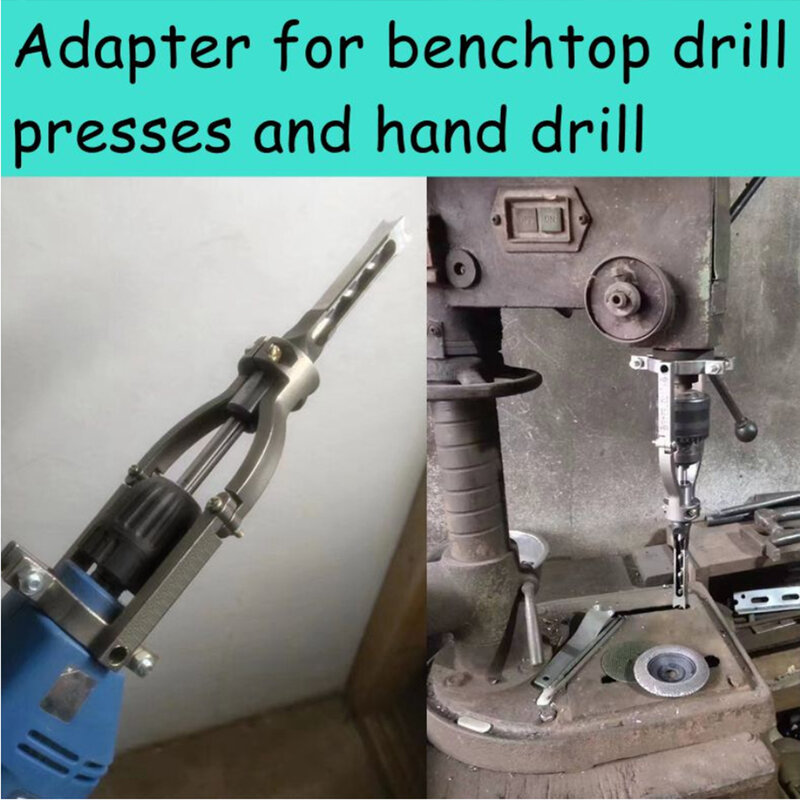 Square Hole Drill Fixed Bracket Easy Installation and Disassembly For Woodworking Drill Bit Adapter