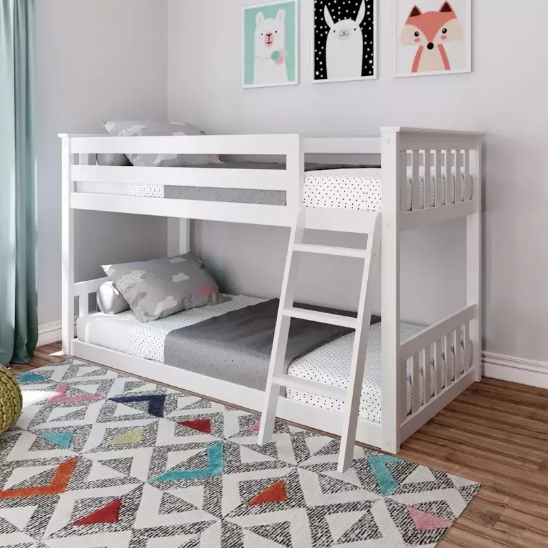 Cadre de lit pour enfants, garde-corps de 14 pouces pour les enfants, les tout-petits, cadre de lit pour enfants