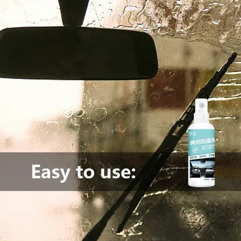 Spray anti-pluie imperméable pour vitres de voiture, agent de revêtement, spray anti-buée, protecteur polyvalent, bouclier d'eau extérieur