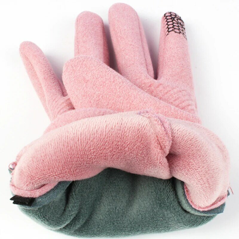 Gants d'hiver antidérapants pour femmes, Protection contre le froid, Simple, épais, garde au chaud, en velours, à l'intérieur, pour l'extérieur