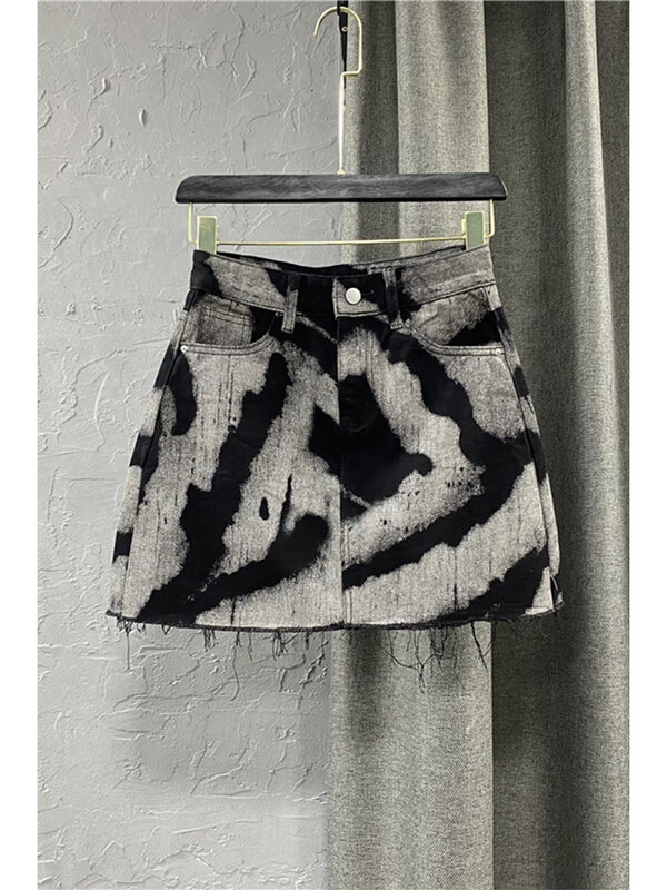 Mini-saia cinza A-line feminina, streetwear coreano Harajuku, saias estéticas, roupas de lixo vintage, anos 90, 2000, Y2k
