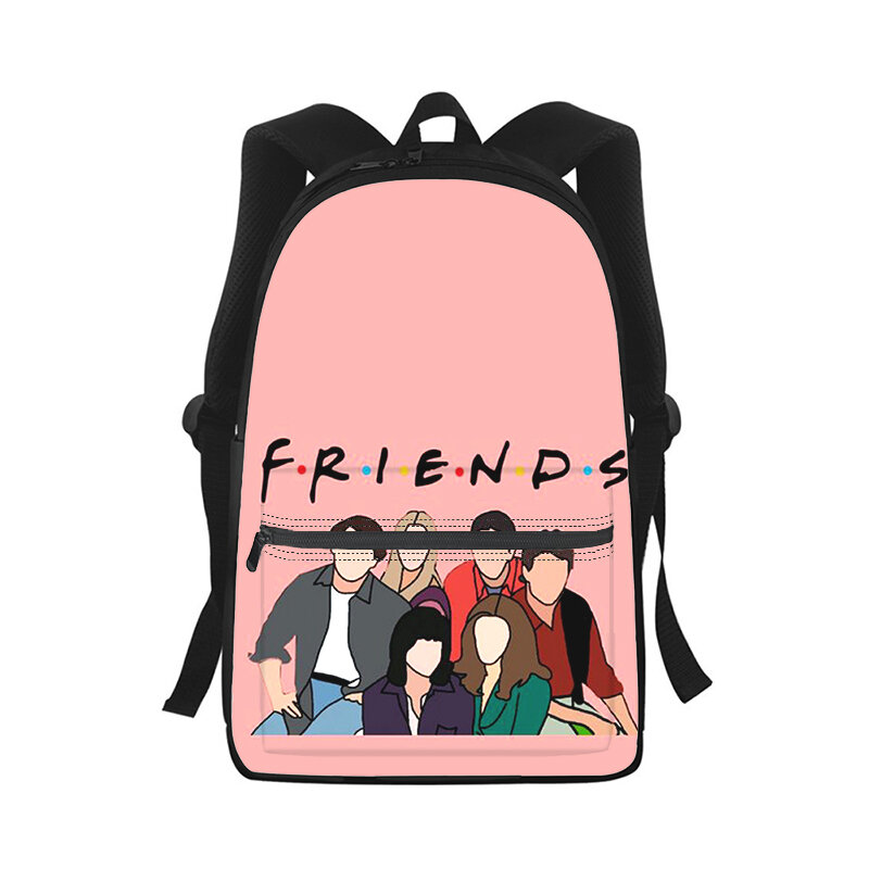 Friends Men Women Backpack 3D Print Fashion Student School Bag Laptop Backpack Kids Travel Shoulder Bag