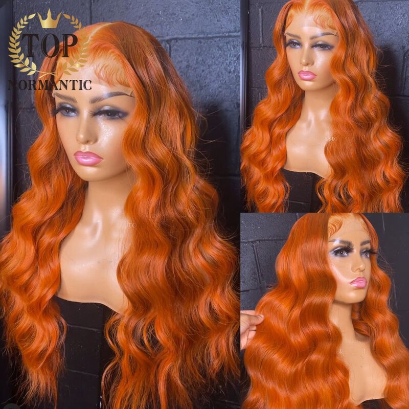 Topicimantic-Perruque Lace Front Wig Body Wave Brésilienne Remy, Cheveux Naturels, Sans Colle, avec Baby Hair, 13x4, pour Femme