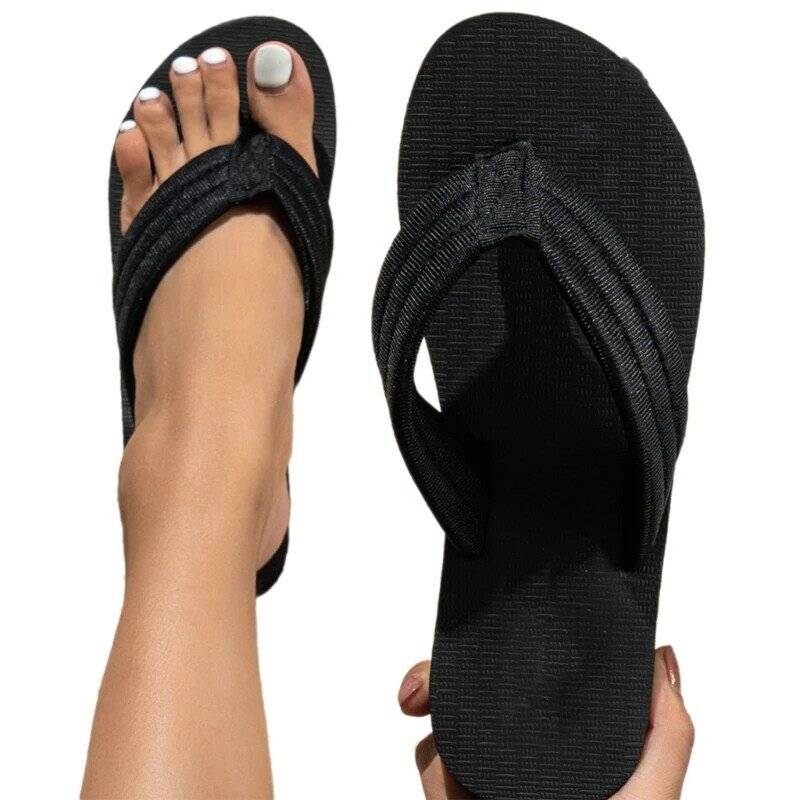 Chinelos plataforma femininos sandálias deslizantes fáceis usar chinelos banheiro verão