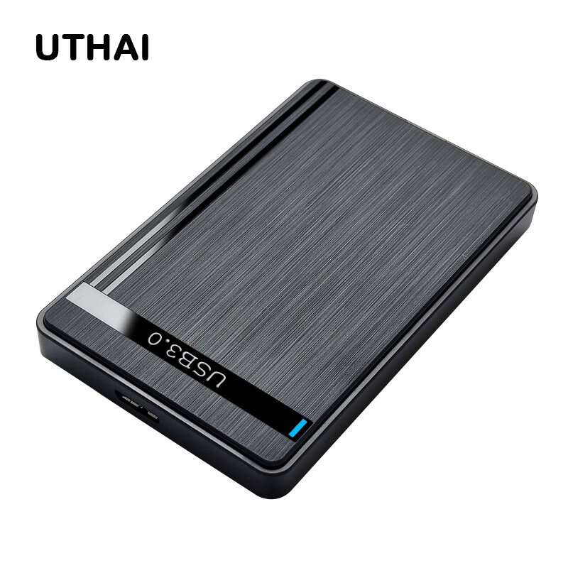 Utthai 2.5 inci SSD Solid State mekanis Port seri SATA tanpa sentuh antarmuka mikro USB 3.0 casing Hard Disk seluler eksternal BN02