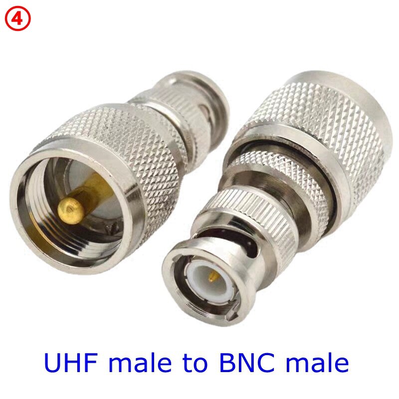 SO239 PL259 UHF 수 암-BNC 수 암 커넥터, Q9 BNC-UHF PL259 SO239 직각 동축 빠른 배송 구리, 1 개