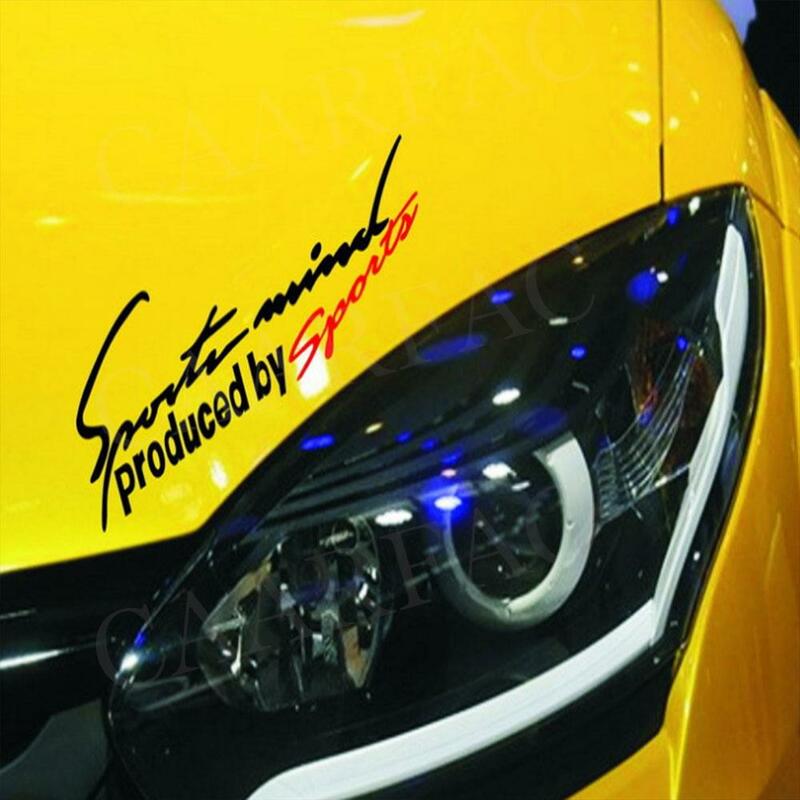 Sport Brief Auto Aufkleber Aufkleber Emblem Abzeichen Dekoration Geist Automobil Motorhaube Aufkleber für Audi für BMW für Mercedes Auto-styling