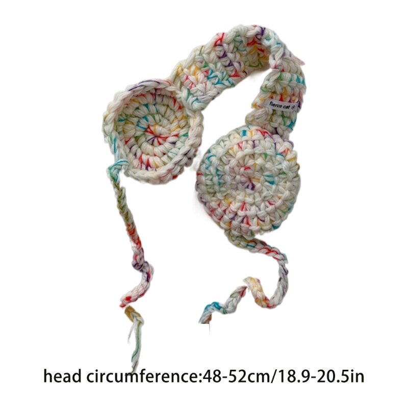 Вязаные повязки на голову ручной работы для маленьких детей, вязаные крючком повязки на голову, грелки для ушей, наушники