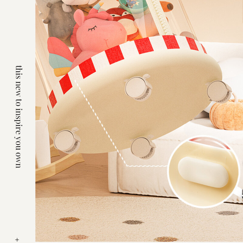 Sle Plush Doll cesta de armazenamento, configurar zíper balde de boneca à prova de poeira, artefato de tubo transparente para crianças, novo, 2024