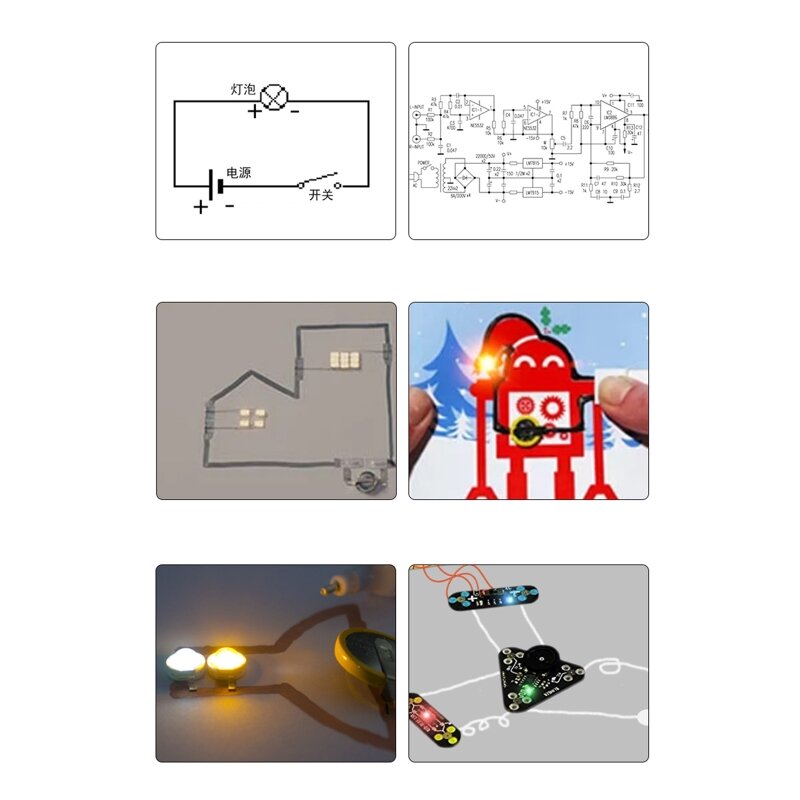 Bolígrafo de tinta conductora portátil IDEAL para circuitos de bricolaje, reparación de circuitos, Ayuda de enseñanza de clase de física para el hogar Sc