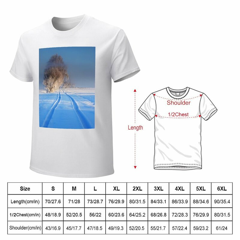Winter Wonderland - Icy Trees T-Shirt tops hippie clothes Short sleeve tee anime mens workout shirts