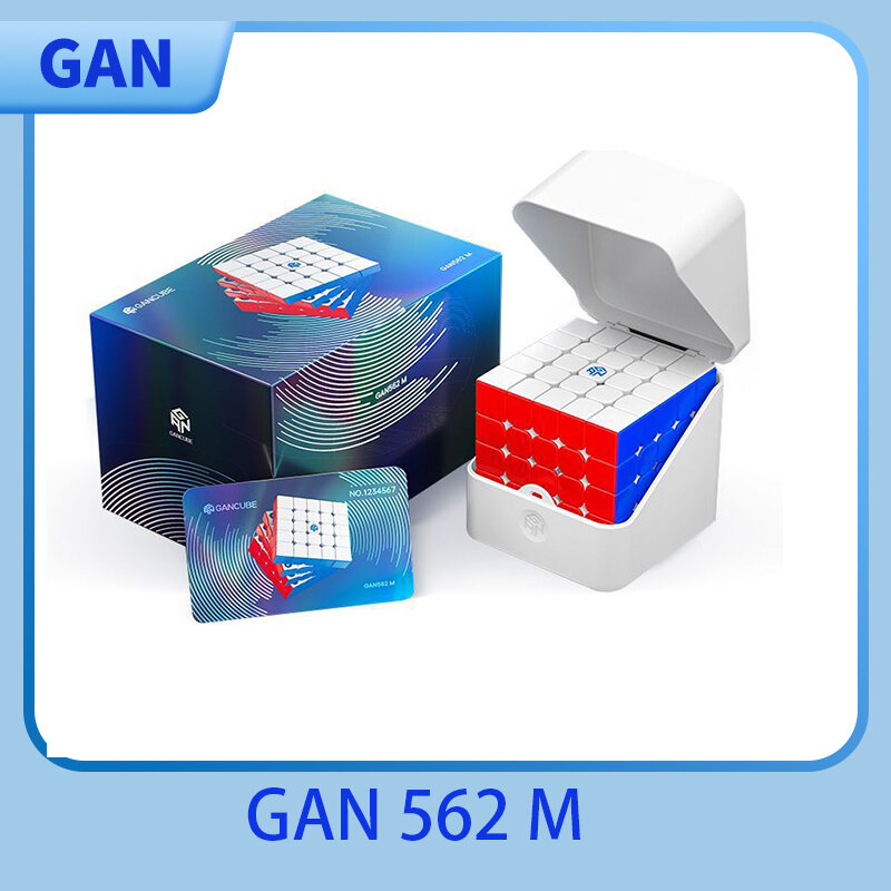 GAN-Cubo mágico magnético de velocidad, juguete profesional sin pegatinas, GAN 562 M, Maglev, UV, rompecabezas, 5x5, 562 M