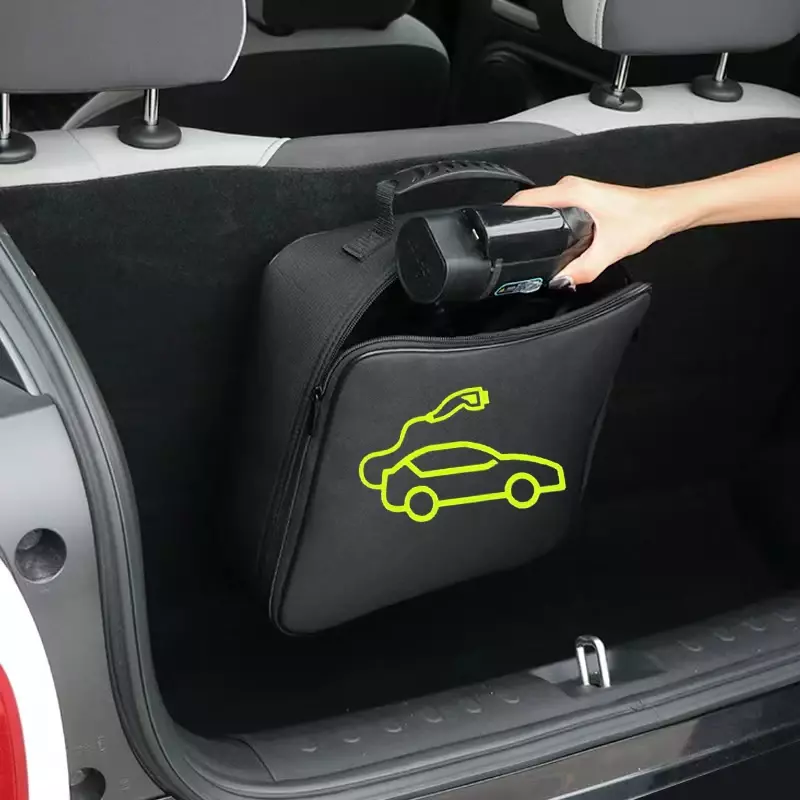 EV charger storage bag, storage and organizer for cables, wires and hoses, portable EV charger cable storage bag for Tesla