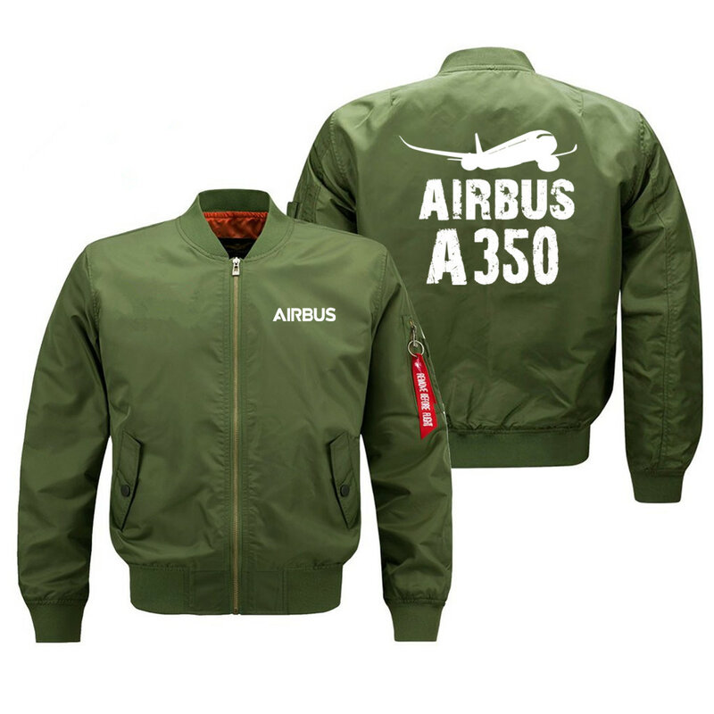 Jaquetas masculinas de aviador, casacos novos, Airbus A350, pilotos, S-8XL