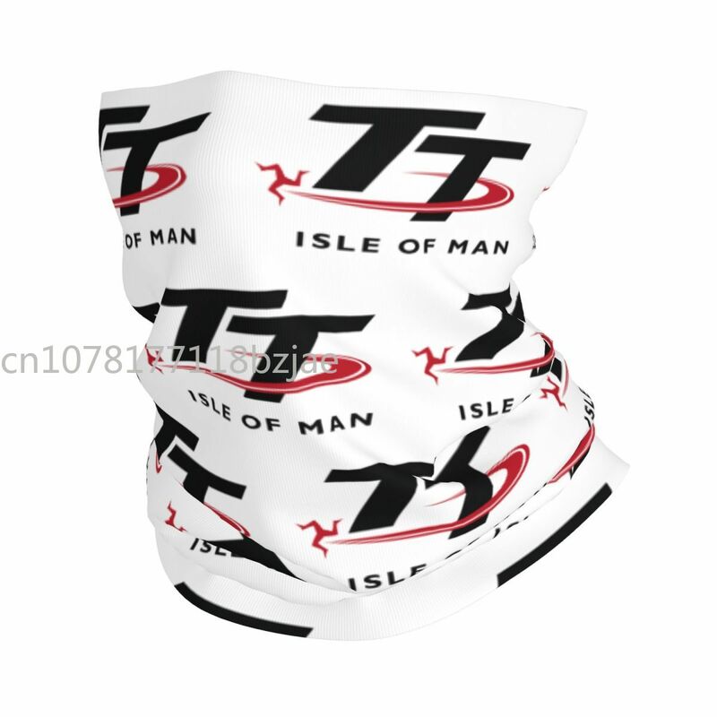 Isle Of Man TT Races Bandana Neck Gaiter for Hiking Camping Men Women Wrap Scarf Motorcycle Sport Headband Warmer