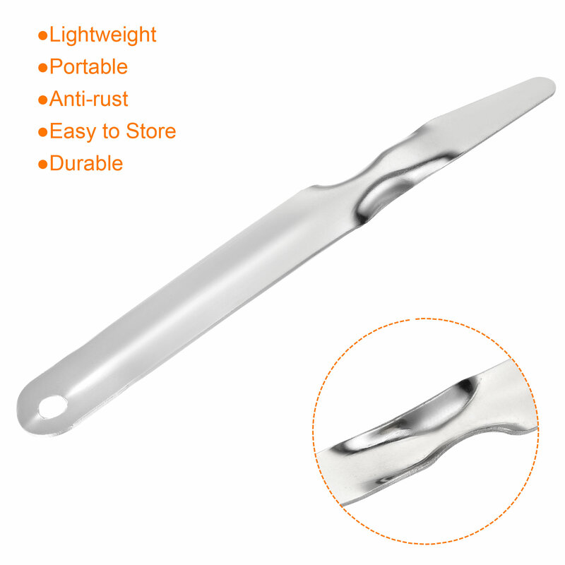 1/2Pcs Multifunctional Portable Staple Remover Tools Flat Staplers Puller Outdoor Stainless Steel Silver Dismantling Tool