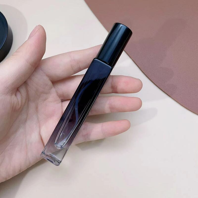 Mini botella de Perfume recargable portátil de 10ml, botella de Spray de Perfume de muestra de vidrio vacío para viaje, contenedores cosméticos, atomizador