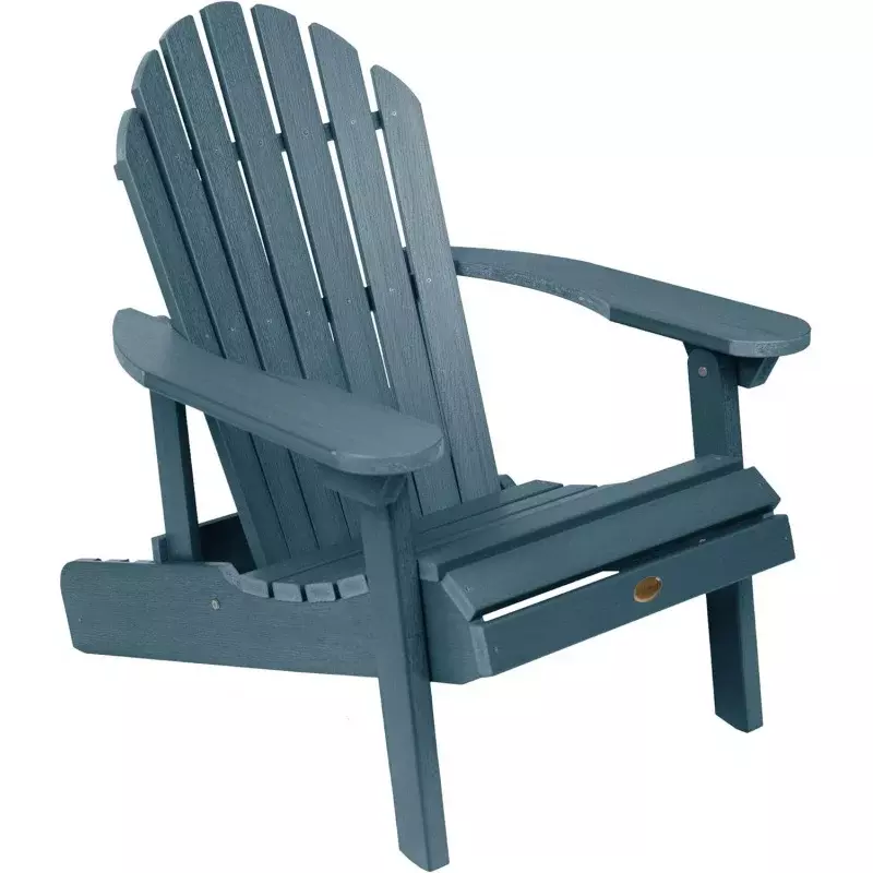 Highwood Hamilton Made in The USA Folding dan rebah kursi Adirondack, dewasa, Nantucket Blue