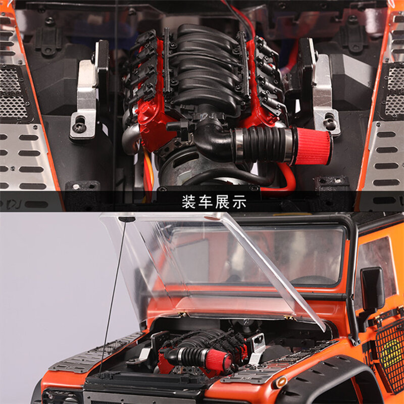 Cabezal de seta de filtro de admisión de aire de simulación para coche Crawler 1/10 RC Traxxas TRX4 Defender TRX6 AXIAL SCX10 II 90046 RC4WD D90