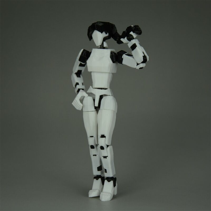 3d Bedrukte Vrouwelijke Mannequin Multi-Jointed Beweegbare Robot 2.0 Speelgoed Dummy 13 Cijfers Speelgoed Voor Kinderen En Volwassenen Spel Geschenken