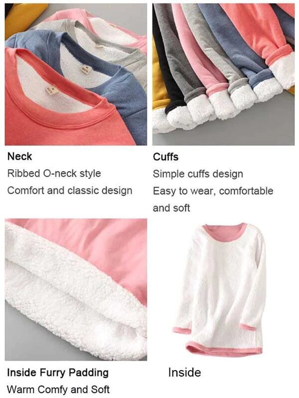 Women‘s NEW Casual Cotton Round Neck Solid Sweatshirt Underwear Plus Size 5XL Thermal Shirt Thin Tops Modal Women's Undershirt