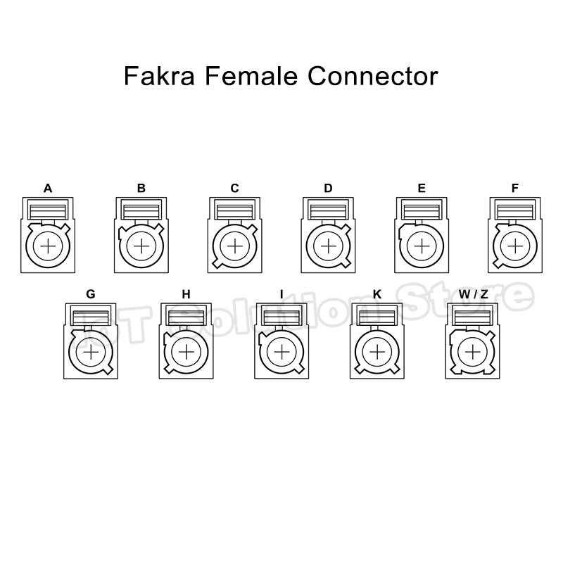 Sma male to fakra-dカーrf同軸アダプター、コンバーター、smb、fakra d、gsm、lte 50、0-6ghz