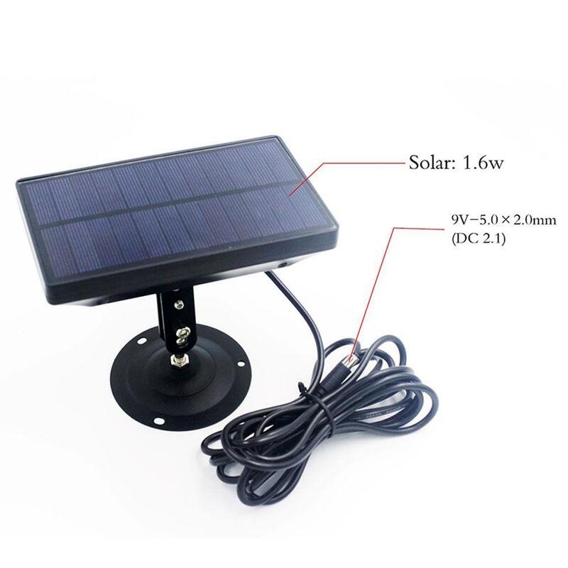 Outdoor Waterproof Trail Camera Battery Portable Solar Panel Charger External Power For Trail Camera 9V 1800mAH Inside Battery