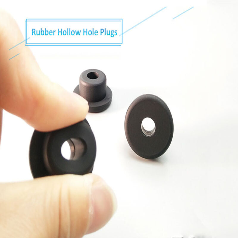 Zwarte Siliconen Gat Stoppluggen Rubber Grommets Afdichting Pakking 5 ~ 33.3Mm Voor Kabel Draad Bescherm Pakkingen