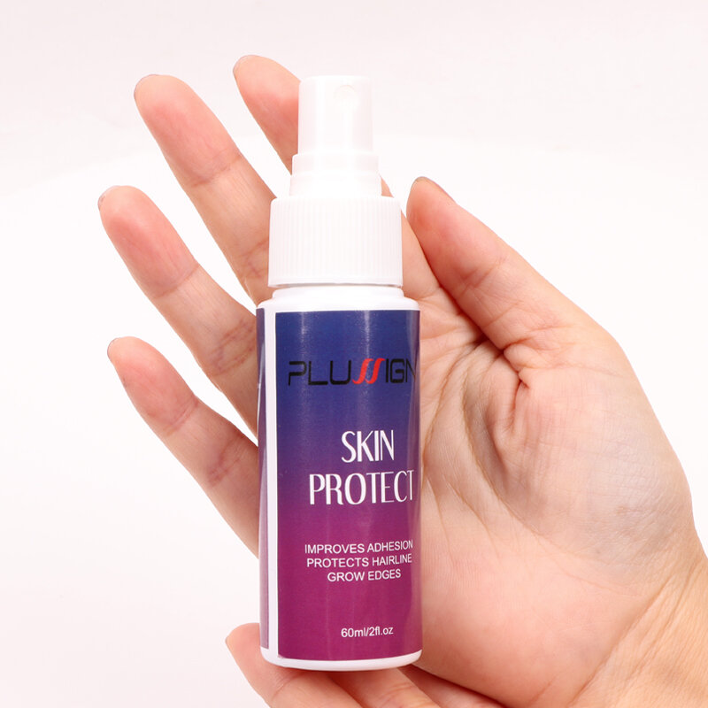 Skin Protector Spray para Perucas de Renda, Melhora a Adesão, 60ml, Funciona com Fita Capilar, Cola, Fácil de Limpar, 1 unidade