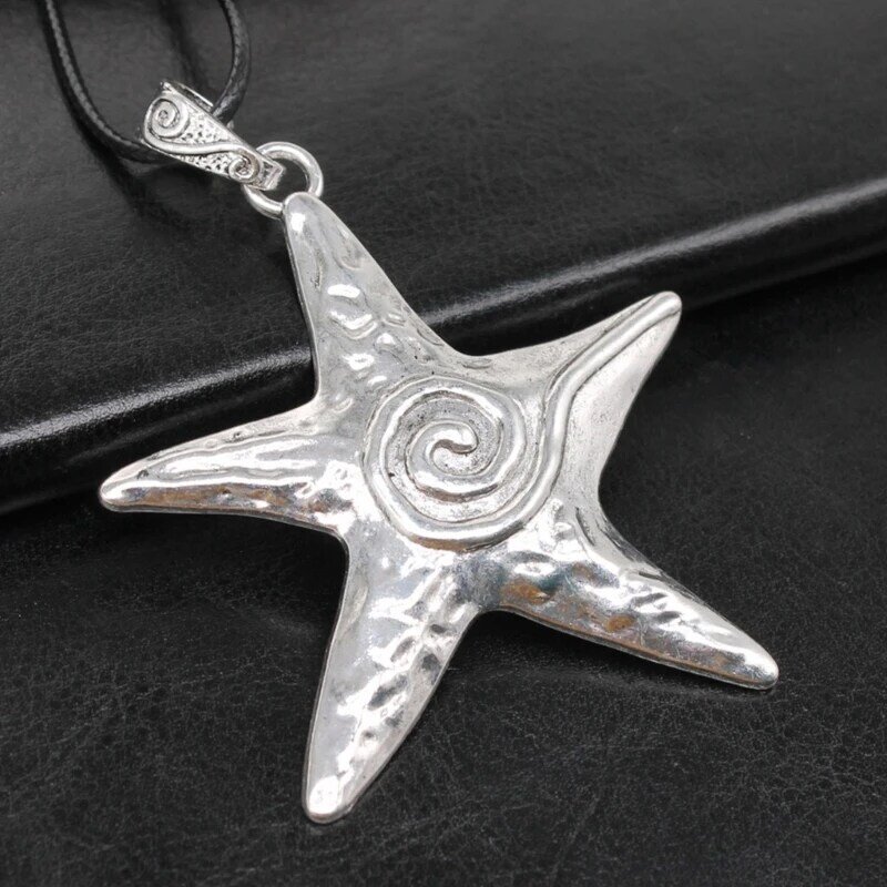 New Chunky Star Pendant Necklace Jewelry Gift for Women Men Y2K Hip Hop Necklace