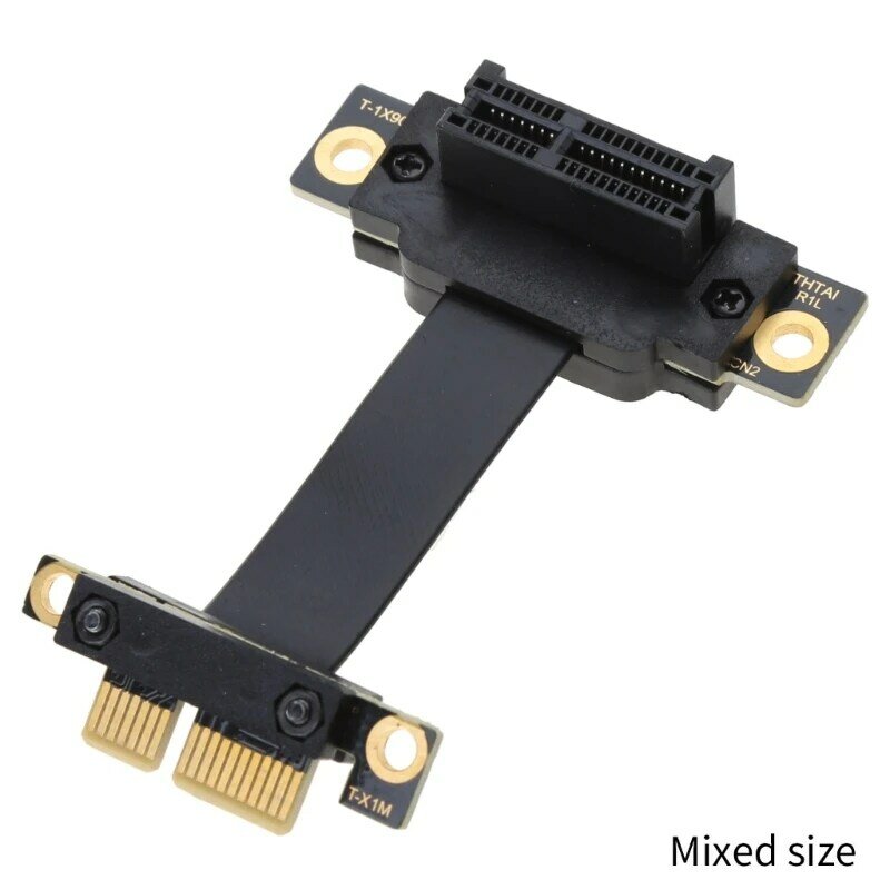 Сверхбыстрый удлинительный кабель PCI-E X1 PCIe3.0, угловой удлинительный кабель 90 градусов, Прямая поставка