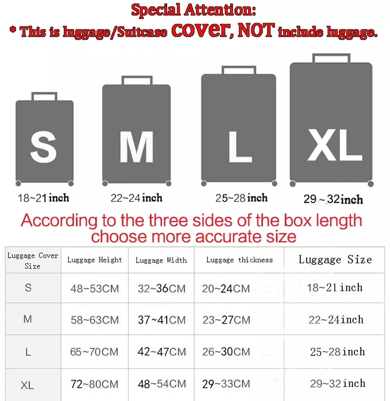 Personnalisez votre Image/nom/Logo housse de bagages accessoires de voyage housse de protection élastique housse de protection Anti-poussière