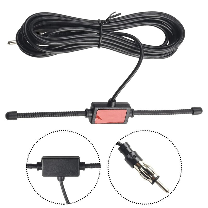 100% Antenna Car Dipole Boat Stereo Head Unit Receiver RG174 Full Copper Wire Radio Antenna Fits Most Vehicles