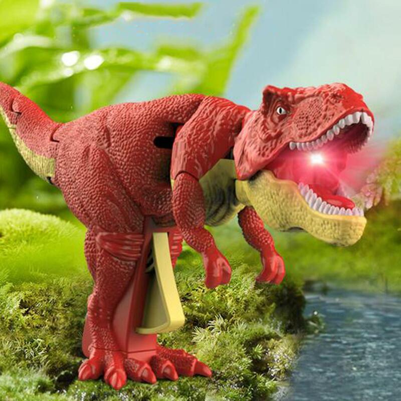 Телескопическая игрушка-динозавр, крутящийся пружинный игрушечный динозавр, реалистичное украшение, трюк