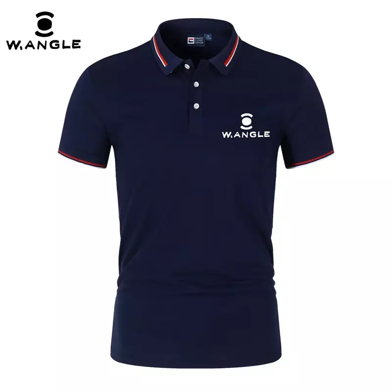 Wangle Golf POLO shir ฤดูร้อนเสื้อโปโลผู้ชายและผู้หญิง, เสื้อแฟชั่นแขนสั้นธุรกิจลำลองกลางแจ้งกีฬากอล์ฟ