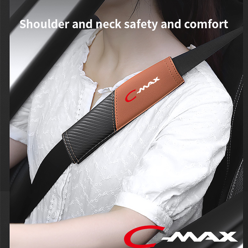 Tampa do cinto de segurança do carro para Ford C-max, Shoulder Pad Acessórios Interiores, 1Pc