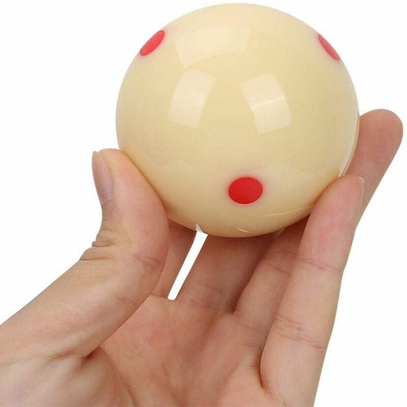 Bola de Taco de cabeza americana, Bola de entrenamiento duradera de punto rojo y azul, accesorio de billar, 57,2mm